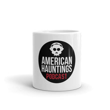 Load image into Gallery viewer, American Hauntings Podcast Logo Coffee Mug (white) - American Hauntings