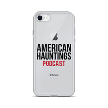 Load image into Gallery viewer, American Hauntings Podcast iPhone Case (black lettering) - American Hauntings