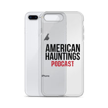Load image into Gallery viewer, American Hauntings Podcast iPhone Case (black lettering) - American Hauntings