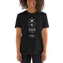 Load image into Gallery viewer, Black Coffin Short Sleeve Tee Shirt - American Hauntings