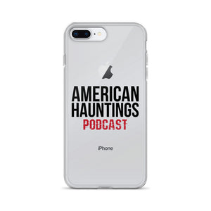 American Hauntings Podcast iPhone Case (black lettering) - American Hauntings