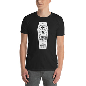 White Coffin Short Sleeve Tee Shirt - American Hauntings