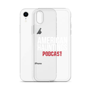 American Hauntings Podcast iPhone Case (white lettering) - American Hauntings