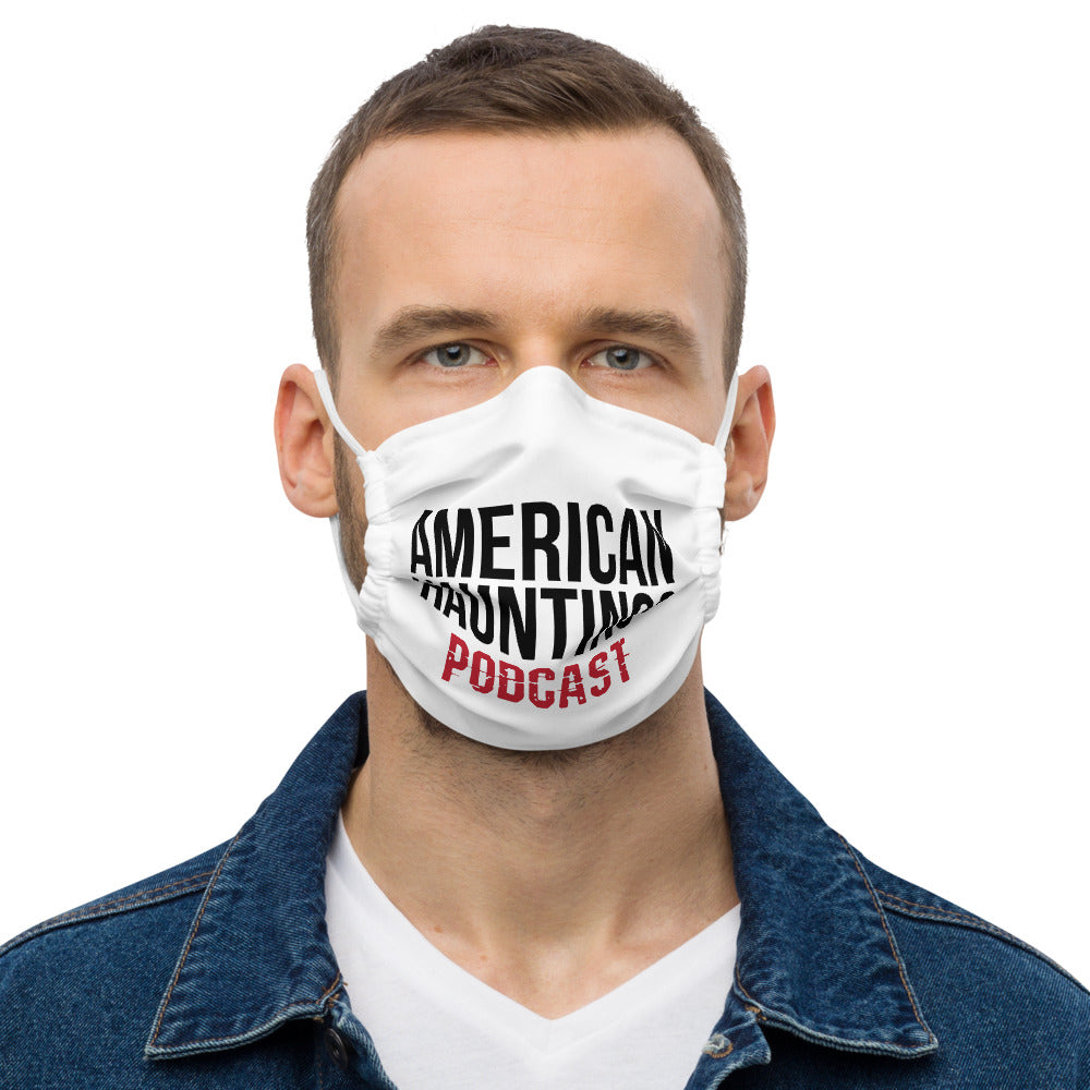 Podcast Logo Text Face mask