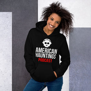 American Hauntings Podcast Logo Pullover Hoodie